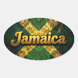 Jamaica ya mon ovale sticker