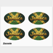 Jamaica ya mon ovale sticker (Vel)