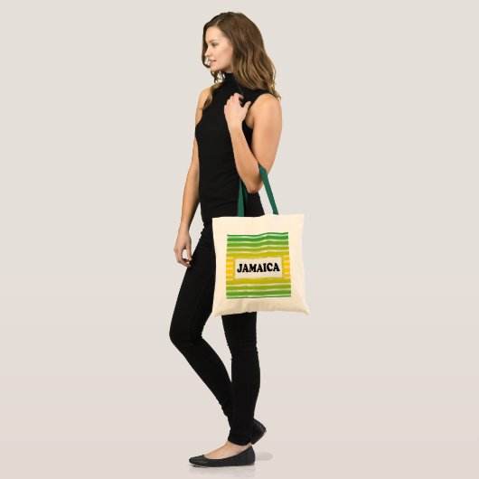 Jamaica Yellow Green Black Tote Bag (Voorkant (model))