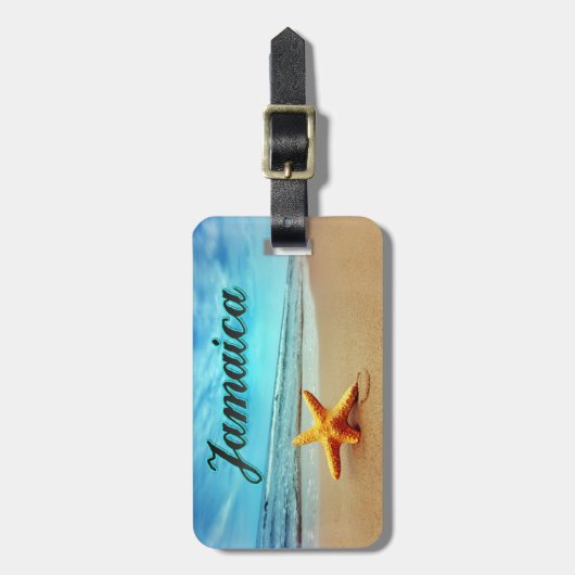 Jamaica-zeester Bagagelabel (Voorkant verticaal)