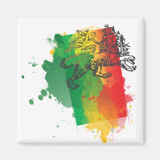 Jamaica Zion Lion Magnet (Voorkant)