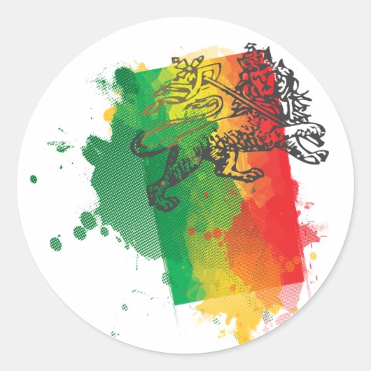 Jamaica Zion Lion Sticker (Voorkant)