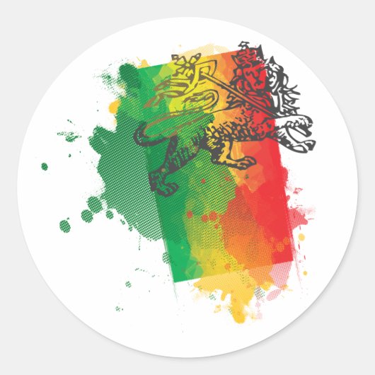 Jamaica Zion Lion Sticker (Voorkant)