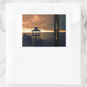 Jamaica Zonsondergang schilderachtig Sticker (Tas)