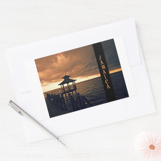 Jamaica Zonsondergang schilderachtig Sticker (Envelop)