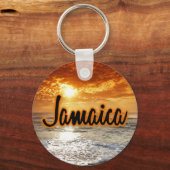 Jamaica-zonsondergang Sleutelhanger (Voorkant)
