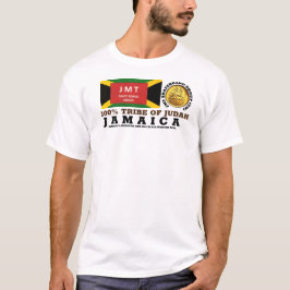 JAMAICA /ZWART MESSAGE /JAH Mannen T-shirt