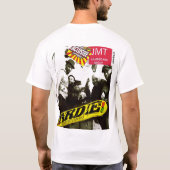 JAMAICA /ZWART MESSAGE /JAH Mannen T-shirt (Achterkant)