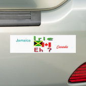 Jamaicaan-Canadese bumperstickers (Op auto)