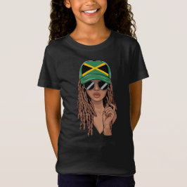 Jamaicaan en Loc'd Up! Trots Jamaicaans haar T-shirt