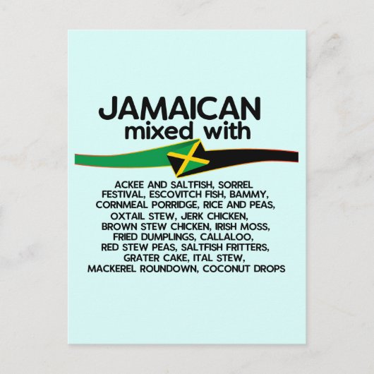Jamaicaan gemengd met Jamaica Proud Briefkaart (Voorkant)