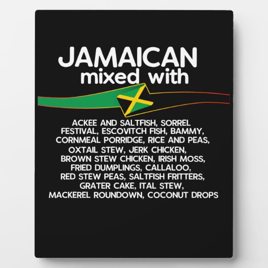 Jamaicaan gemengd met Jamaica Proud Fotoplaat (Voorkant)