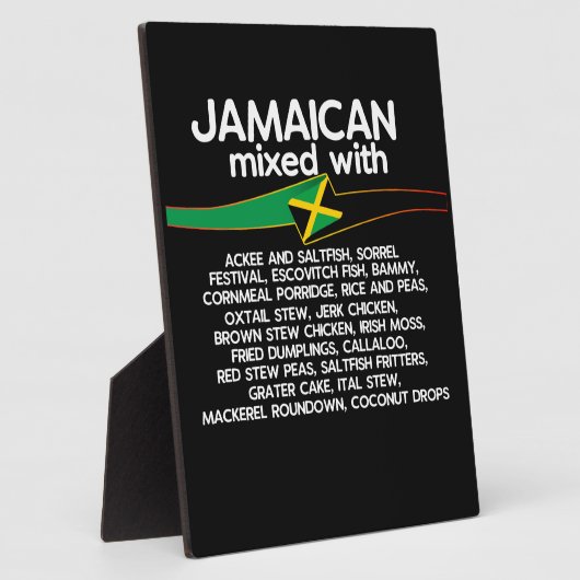Jamaicaan gemengd met Jamaica Proud Fotoplaat (Zijkant)
