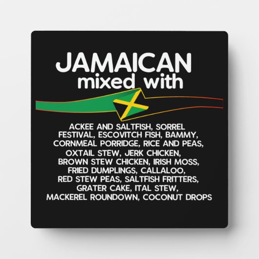 Jamaicaan gemengd met Jamaica Proud Fotoplaat (Voorkant)