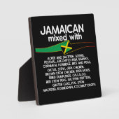Jamaicaan gemengd met Jamaica Proud Fotoplaat (Voorkant)