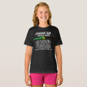 Jamaicaan gemengd met Jamaica Proud Group overeenk T-shirt (Voorkant volledig)