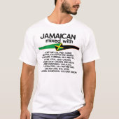 Jamaicaan gemengd met Jamaica Proud Group overeenk T-shirt (Voorkant)