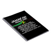 Jamaicaan gemengd met Jamaica Proud Notitieboek (Rechterzijde)