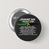 Jamaicaan gemengd met Jamaica Proud Ronde Button 5,7 Cm (Voorkant /achterkant)