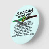 Jamaicaan gemengd met Jamaica Proud Ronde Klok (Hoek)