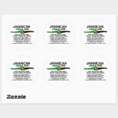 Jamaicaan gemengd met Jamaica Proud Ronde Sticker (Vel)