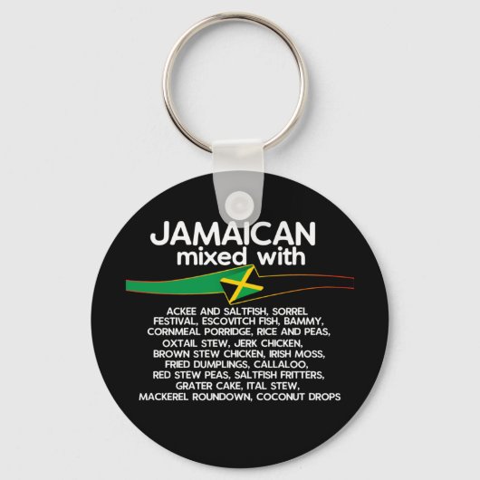 Jamaicaan gemengd met Jamaica Proud Sleutelhanger (Voorkant)