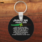 Jamaicaan gemengd met Jamaica Proud Sleutelhanger (Voorkant)