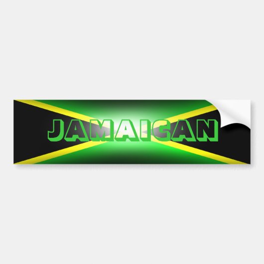 Jamaicaan Jamaica Bumpersticker (Voorkant)
