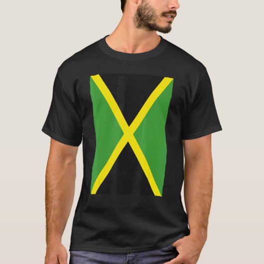 Jamaicaan Retro vlag Jamaica T-shirt (Voorkant)