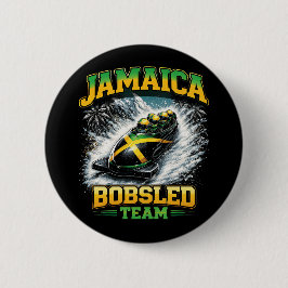 Jamaicaans Bobslee Team Ronde Button 5,7 Cm