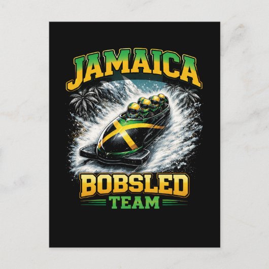Jamaicaans Bobsleeteam Briefkaart (Voorkant)