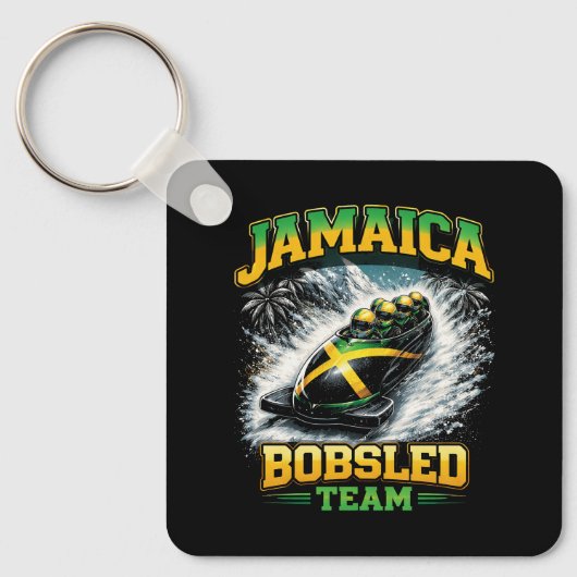 Jamaicaans Bobsleeteam Sleutelhanger (Voorkant)