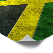 Jamaicaans effect op gedeponeerd staal poster (Hoek)