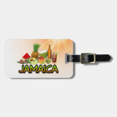 Jamaicaans eten bagagelabel (Voorkant horizontaal)