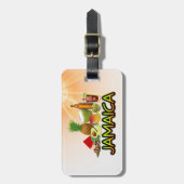 Jamaicaans eten bagagelabel (Voorkant verticaal)