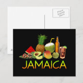 Jamaicaans eten briefkaart (Voorkant / Achterkant)
