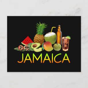Jamaicaans eten briefkaart