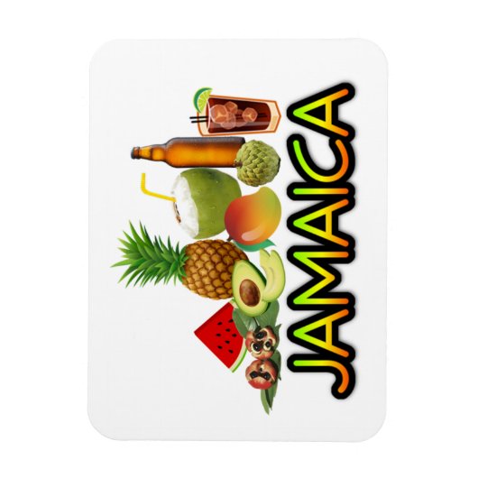 Jamaicaans eten magneet (Verticaal)
