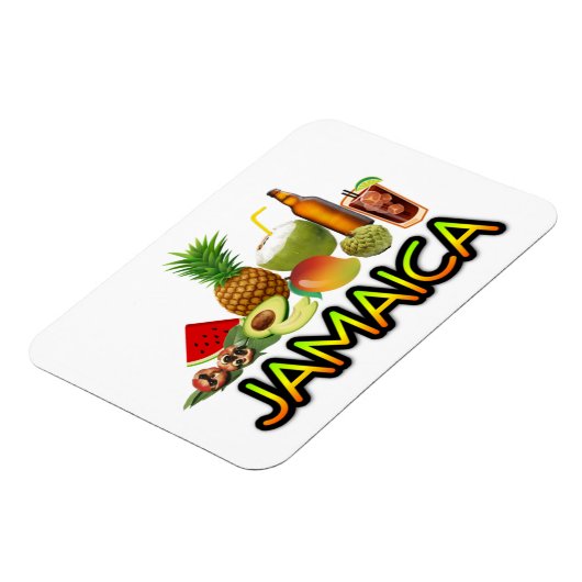 Jamaicaans eten magneet (Linkerzijde)