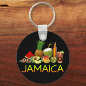 Jamaicaans eten sleutelhanger (Voorkant)