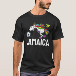 Jamaicaans Football Unicorn Jamaica Soccer T-shirt