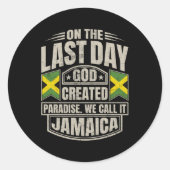 Jamaicaans Jamaica Ronde Sticker (Voorkant)