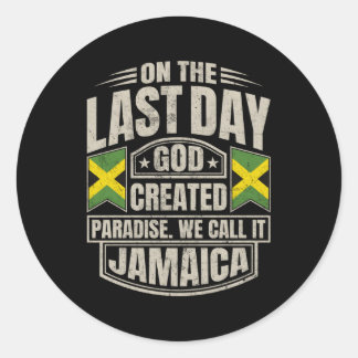 Jamaicaans Jamaica Ronde Sticker