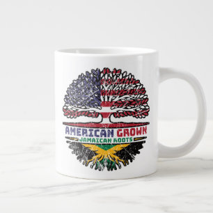 Jamaicaans Jamaica VS Amerikaans Verenigde Staten Grote Koffiekop