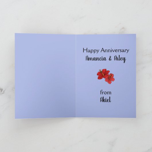 Jamaicaans Jubileum van tropische palmen en bloeme Kaart (Binnen)