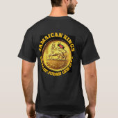 JAMAÏCAANS. KING Basic Donkere T-Shirt (Achterkant)
