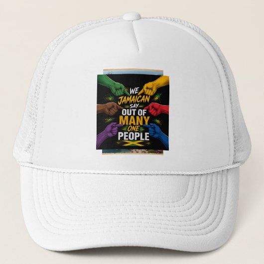 Jamaicaans luxe merk trucker pet (Voorkant)