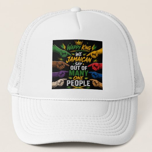 Jamaicaans luxe merk trucker pet (Voorkant)