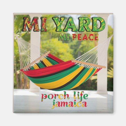Jamaicaans MI erf Mi vrede Magneet (Voorkant)