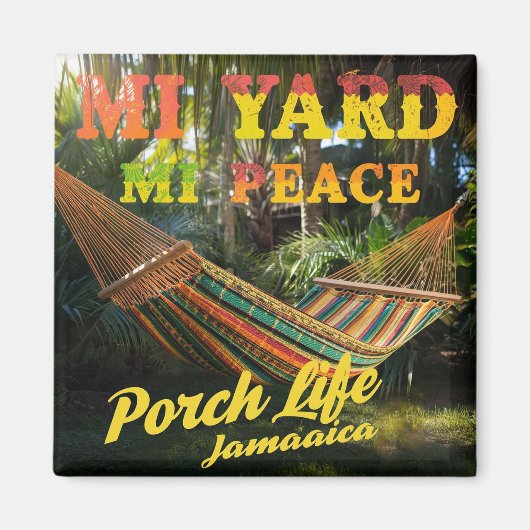 Jamaicaans MI erf Mi vrede Magneet (Voorkant)